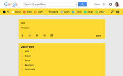Category Tabs for Google Keep™