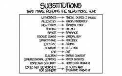 XKCD substitutions