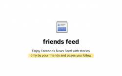 friends feed for Facebook
